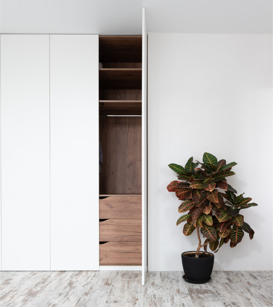 Built-in wardrobe.